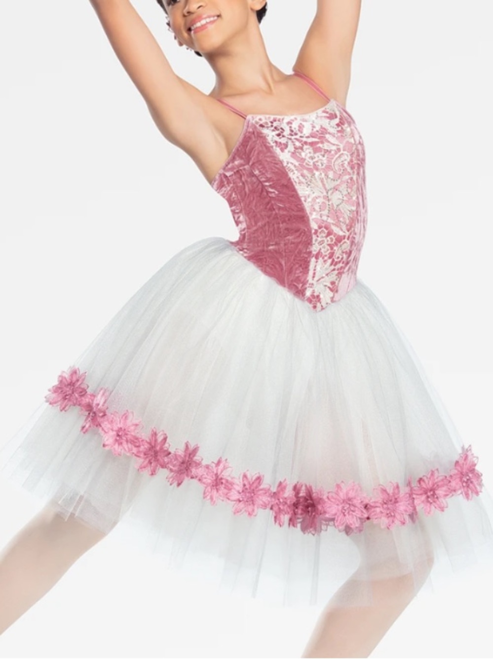 Revolution Girls THREE WORDS dance costume RC20953 dusty rose ballet size MC
